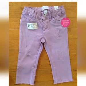 The Children's Place Girls Purple Pants Size 12-18 Months NWT